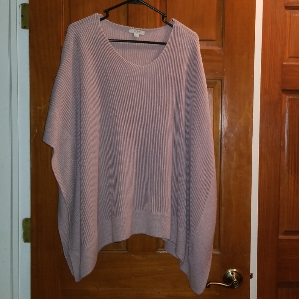Loft sweater pancho